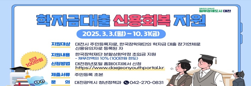 학자금 대출 신용회복 지원